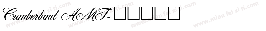 Cumberland AMT字体转换